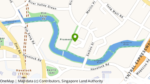 Map showing the location of Up @ Robertson Quay