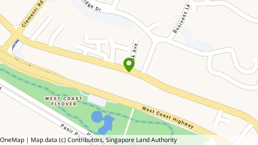 Map showing the location of 381 Pasir Panjang Road