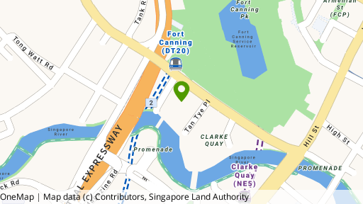 Map showing the location of Canninghill Piers