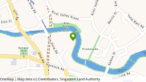 Map showing the location of Fraser Residence River Promenade