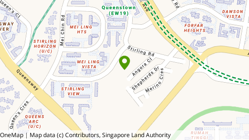 Map showing the location of Stirling Residences