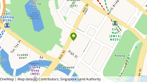 Map showing the location of lyf Funan Singapore