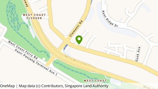 Map showing the location of 418 Pasir Panjang Road