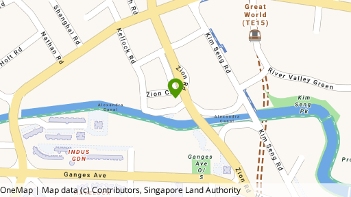Map showing the location of Mill Point