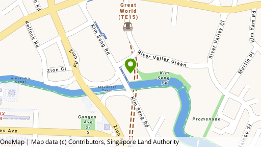 Map showing the location of Centennia Suites