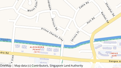 Map showing the location of Petit Jervois