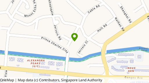 Map showing the location of JJ's Residences @ Jervois