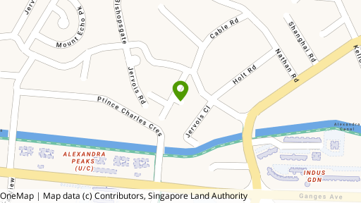 Map showing the location of 28 Jervois Road