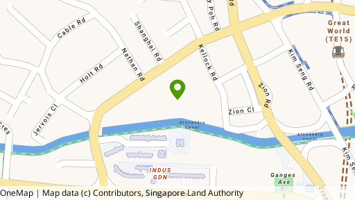 Map showing the location of Valley Park