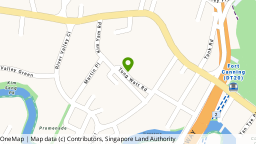 Map showing the location of The Wharf Residence
