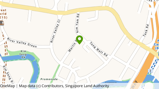 Map showing the location of Oleanas Residence