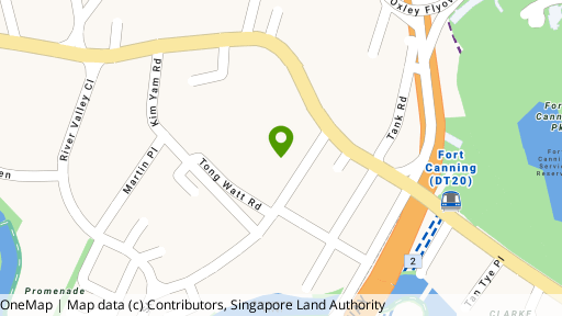 Map showing the location of 23 Mohamed Sultan Road