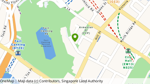 Map showing the location of The Bible House
