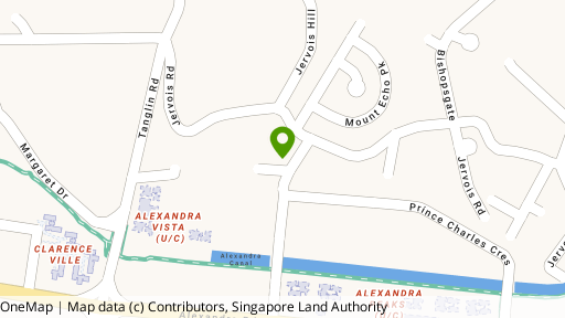 Map showing the location of 8 Jervois Lane