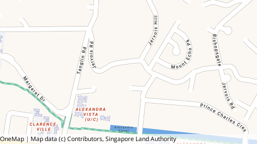 Map showing the location of Jervois Green (Terminated)