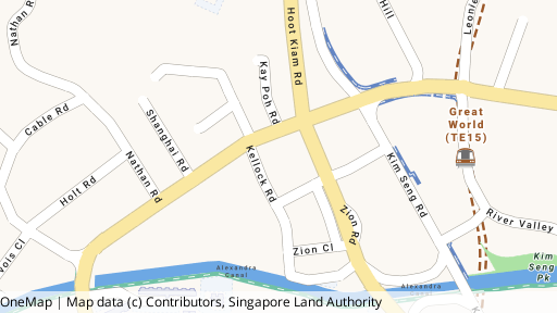 Map showing the location of Kellock Lodge
