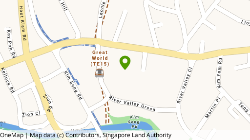 Map showing the location of Yong An Park
