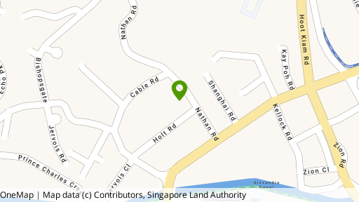 Map showing the location of Nathan Place