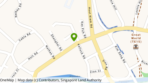 Map showing the location of River Valley Apartments