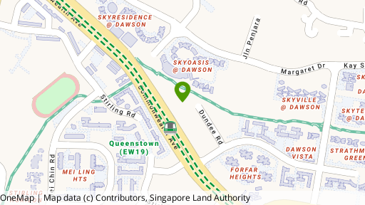 Map showing the location of Commonwealth Towers