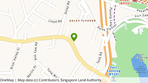Map showing the location of Oxley Edge