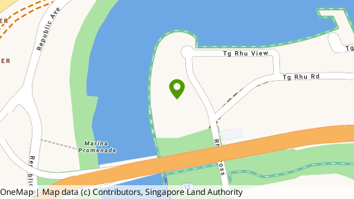 Map showing the location of Costa Rhu