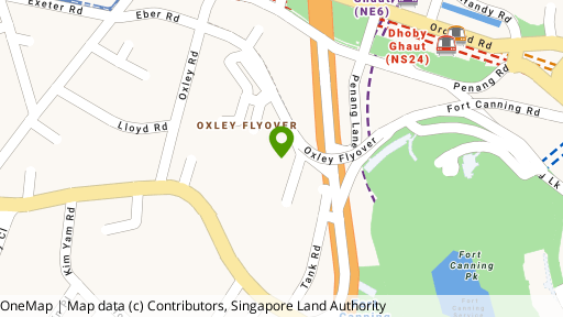 Map showing the location of Hollywood Apartments