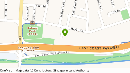 Map showing the location of The Atria At Meyer