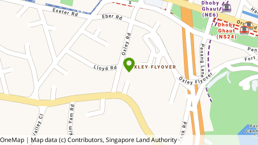 Map showing the location of Oxley Residence
