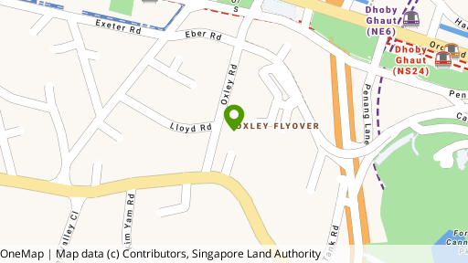 Map showing the location of 43 Oxley Road