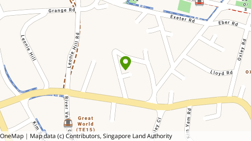 Map showing the location of St. Thomas Mansions (Terminated)