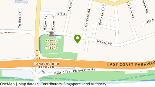 Map showing the location of The Seafront on Meyer