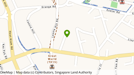 Map showing the location of Riveria Gardens