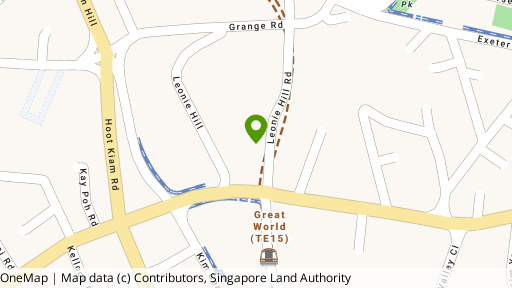 Map showing the location of Leonie Hill Residences