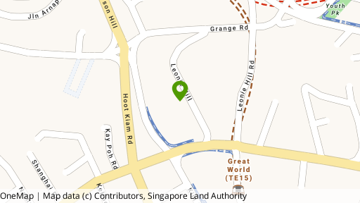 Map showing the location of Leonie Towers