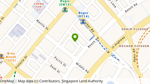 Map showing the location of Liang Seah Place