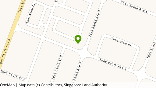 Map showing the location of Tuas View Square