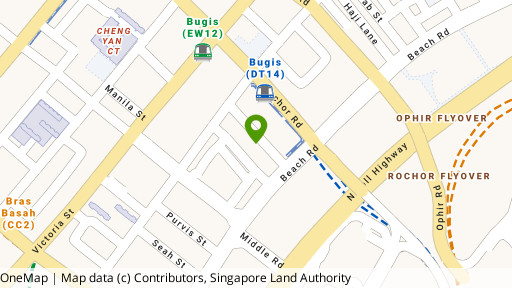 Map showing the location of Tanqueelan Suites