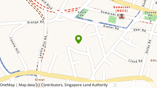 Map showing the location of St Thomas Suites