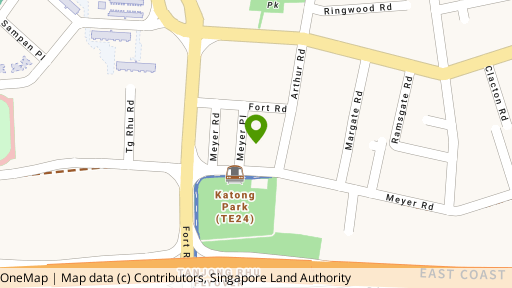 Map showing the location of The Meyer Place