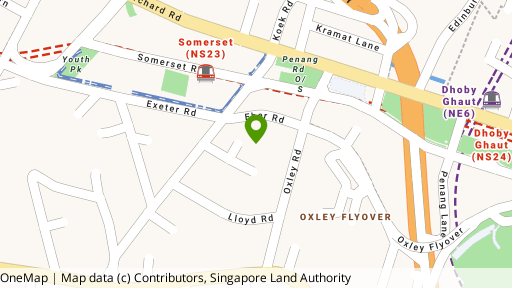 Map showing the location of Eber Gardens
