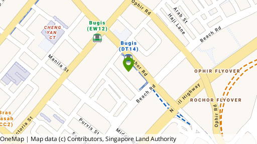 Map showing the location of Midtown Modern