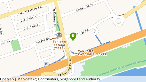 Map showing the location of Amber Point
