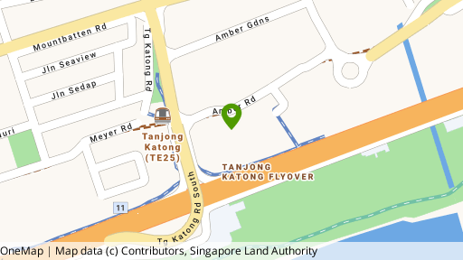 Map showing the location of Coastline Residences