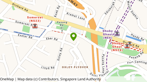 Map showing the location of The Oxley