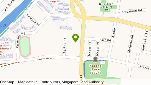 Map showing the location of Fort Gardens