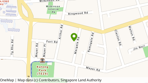 Map showing the location of 8M Residences