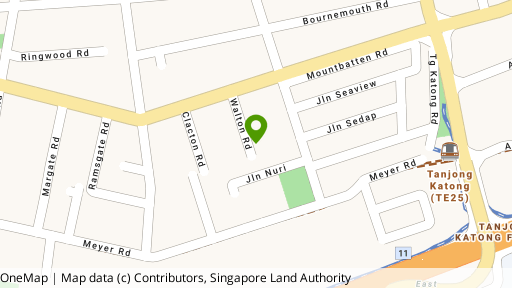 Map showing the location of Walton Garden