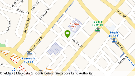 Map showing the location of Midlink Plaza