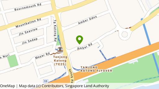 Map showing the location of 16 @ Amber